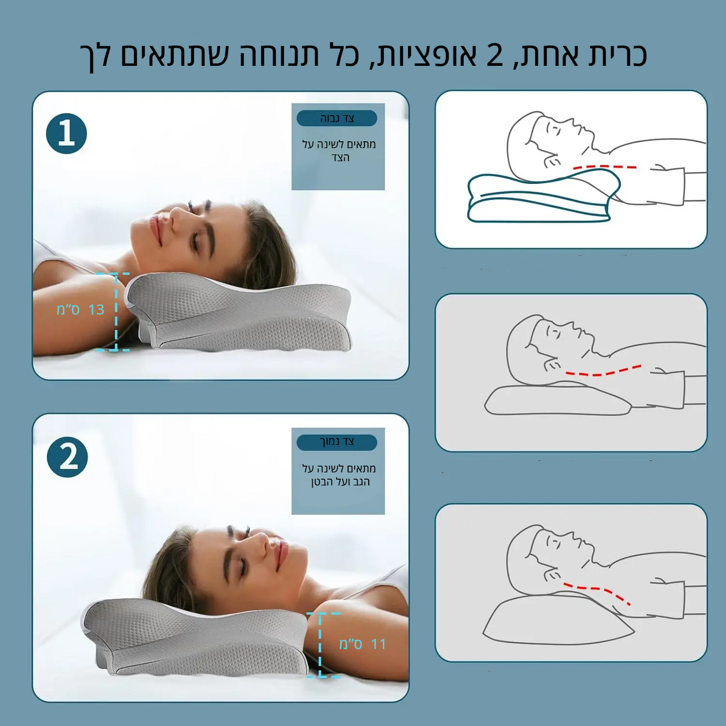 הכרית האורטופדית שתציל את הצוואר שלך